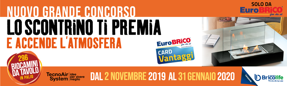 concorso Eurobrico Lo scontrino ti premia e accende l'atmosfera