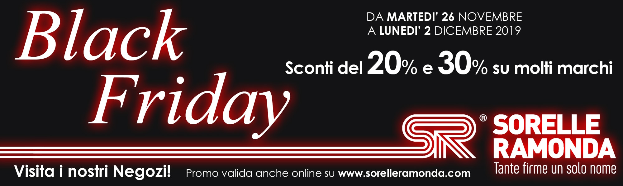 Sorelle Ramonda Black Friday 2019